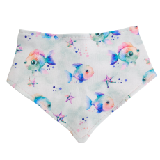 Wendehalstuch Bunte Fische hell